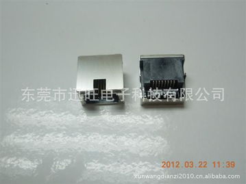 批量供应RJ45沉板带LED灯网络接口与水晶头 高效网络布线的关键组件